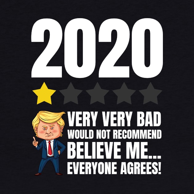 Trump Rating 2020 Quotes - Would Not recommend by zeeshirtsandprints